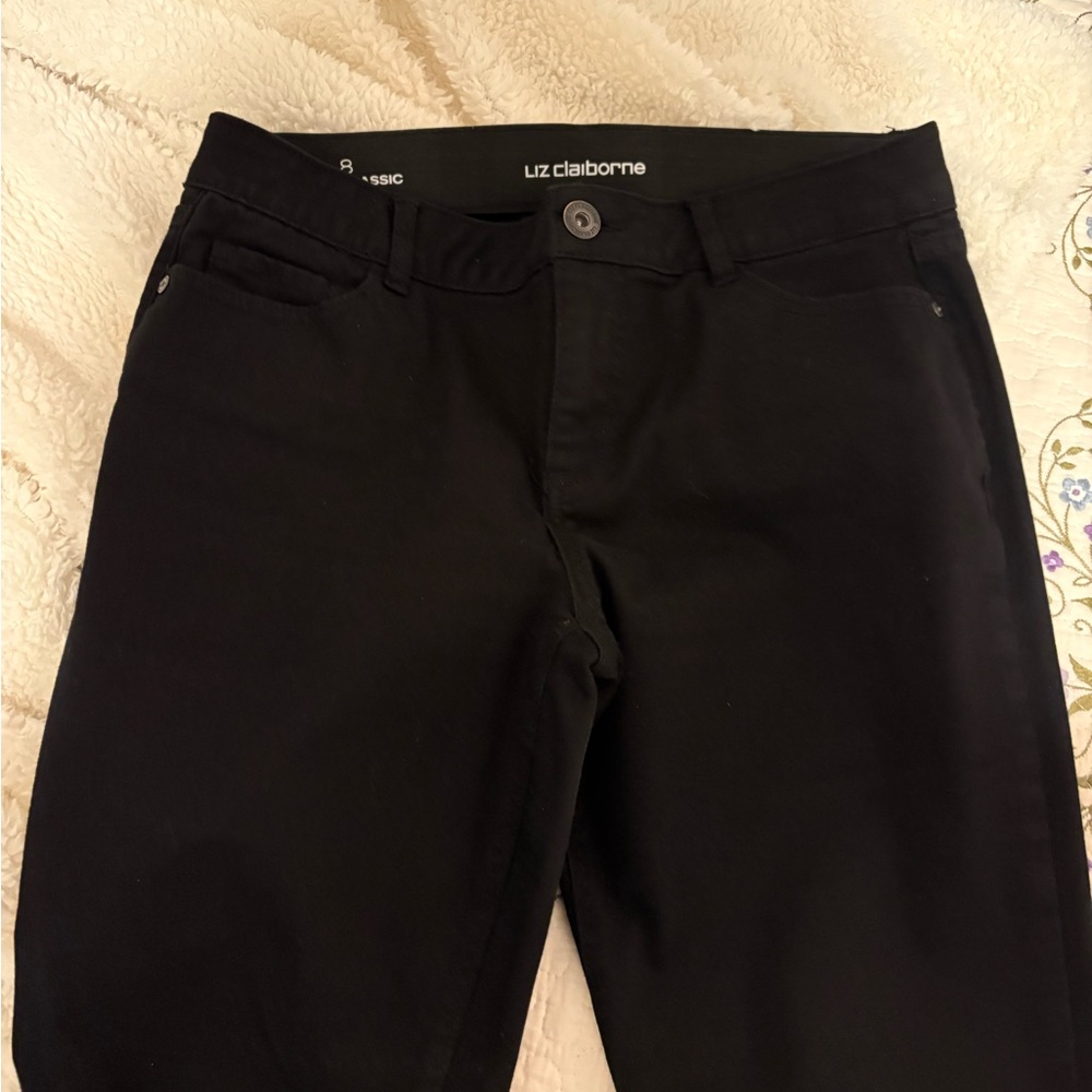 Liz Claiborne Classic Black Bootcut Jeans Size 8